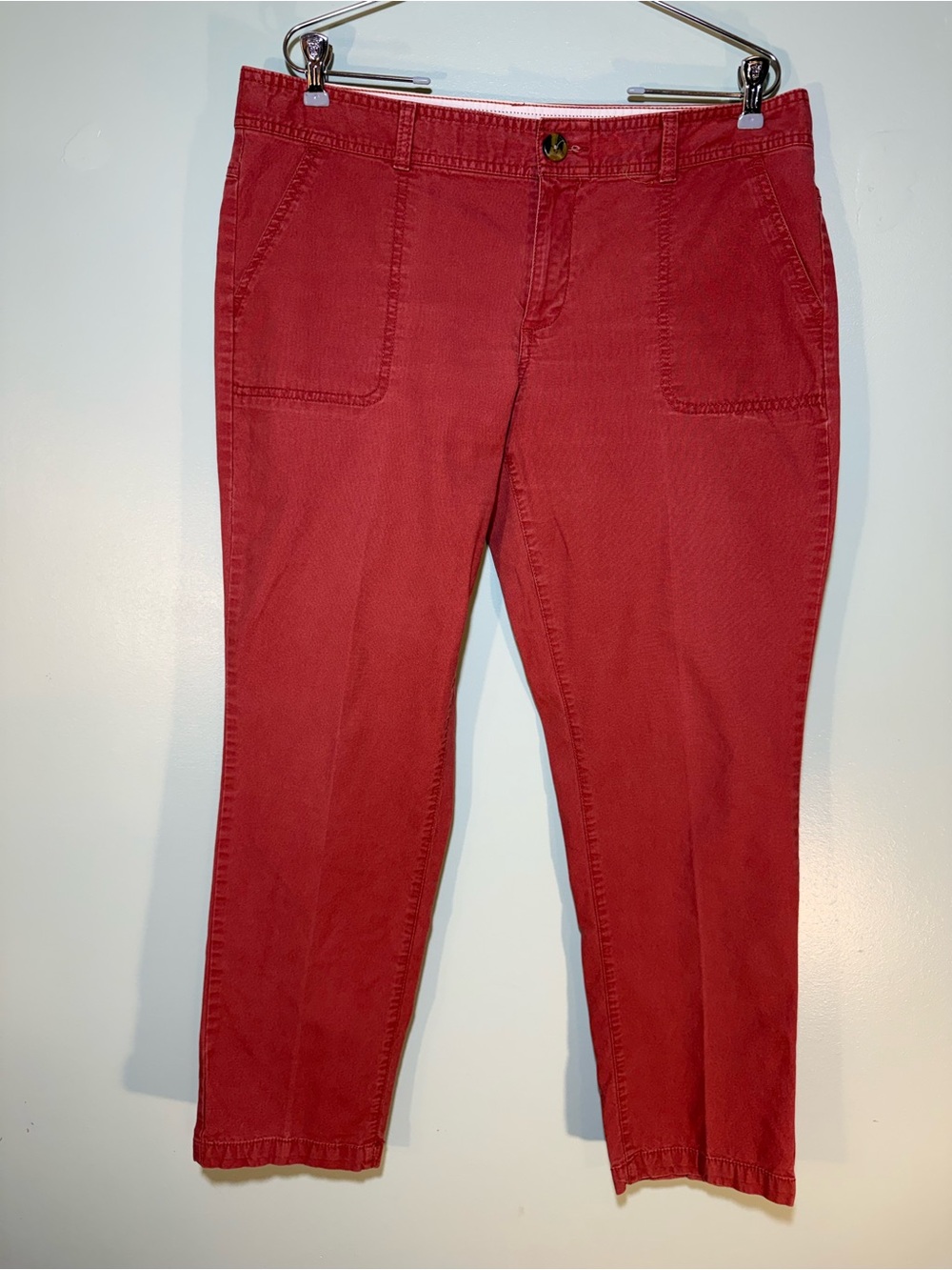 Dark Rose Dockets Casual Crop Pants